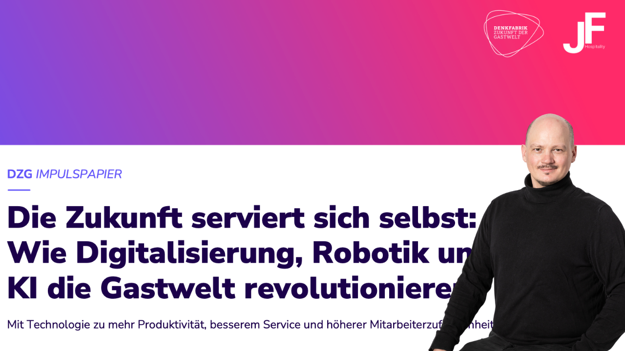 Titelbild des DZG-Impulspapiers über Digitalisierung, Robotik und KI mit Felix Kraemer